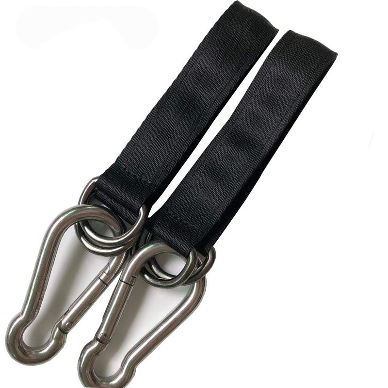 AIVOOF Swing Straps, 2 PCS 24cm / 9.45inches Heavy Duty Hanging Straps Holds 440 lbs with Carabiner Perfect for Tree Swing Seat, Hammock, Plank - Image 4